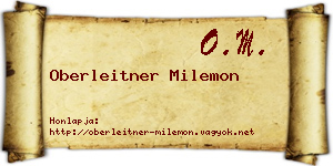 Oberleitner Milemon névjegykártya